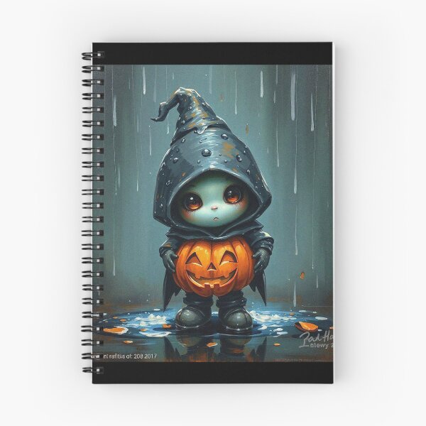 Item preview, Halloween Cute Pumpkin child character art illustration kawaii trick or treat designed and sold by Vintage Designs +.