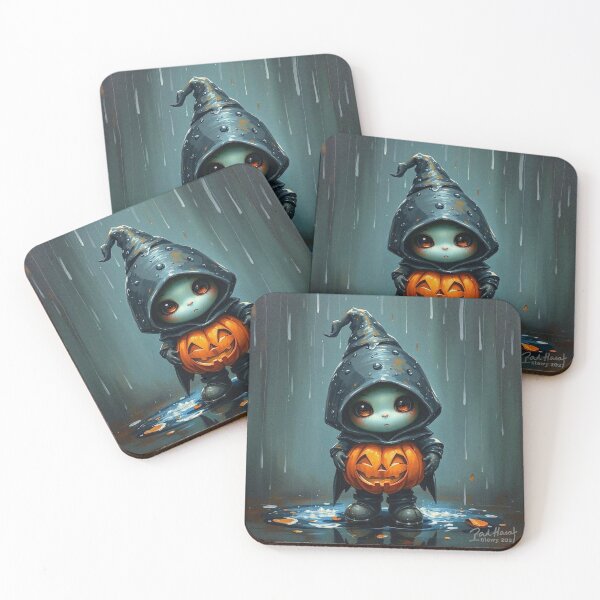 Item preview, Halloween Cute Pumpkin child character art illustration kawaii trick or treat designed and sold by Vintage Designs +.