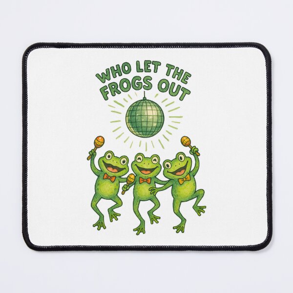 Item preview, Funny Who Let The Frogs Out Frog designed and sold by TeeARTHY.