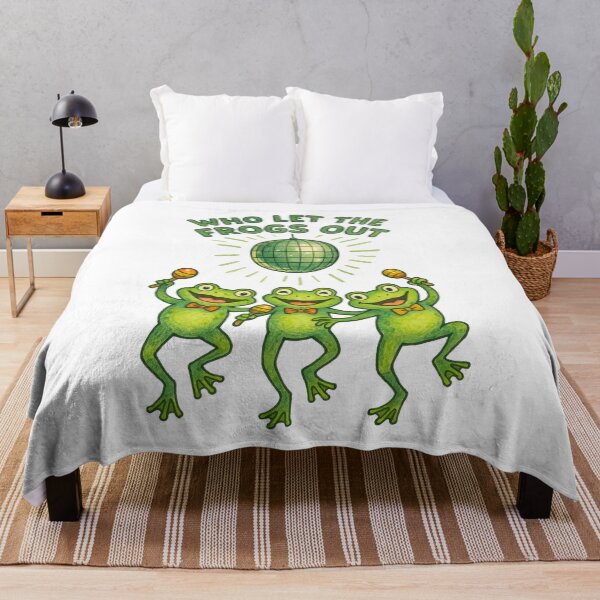 Item preview, Funny Who Let The Frogs Out Frog designed and sold by TeeARTHY.