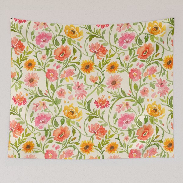 Item preview, Seamless Watercolor Floral Pattern designed and sold by skysshobu.