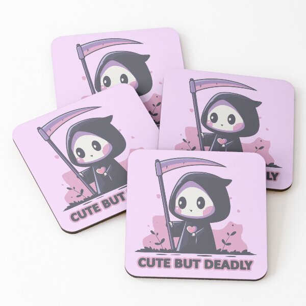 Item preview, Cute but Deadly – Pastel Grim Reaper Kawaii Design designed and sold by drizzd.