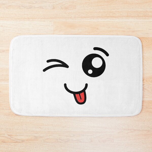 Item preview, Cute kawaii winky tongue out face designed and sold by BlushyPrint.