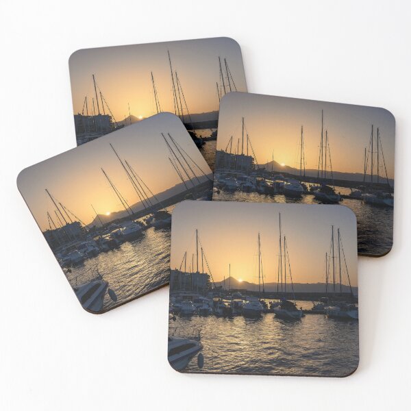 Item preview, Heraklion Harbour Sunset designed and sold by Kasia Design.