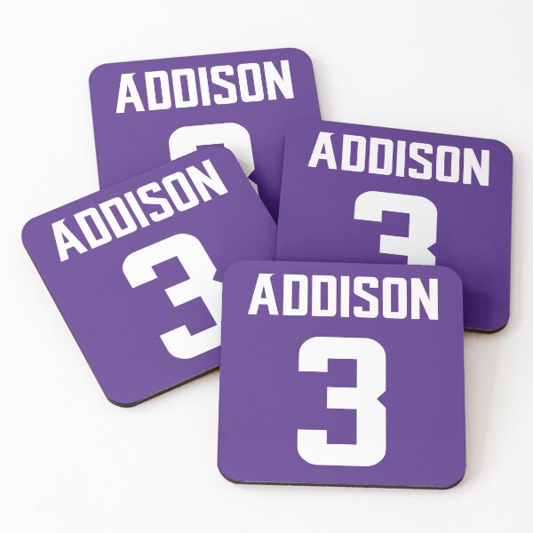 Item preview, Jordan Addison #3 (Vikingos) designed and sold by Turnstile Sports.