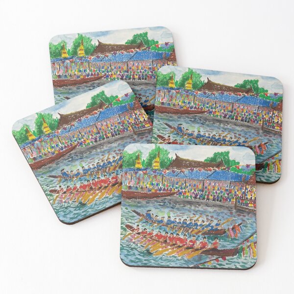 Item preview, Colorful Thai Longboat Festival Kids Art designed and sold by idtecss.