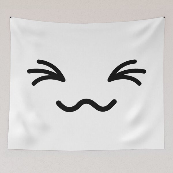 Item preview, Cute kawaii excited wavy mouth face designed and sold by BlushyPrint.