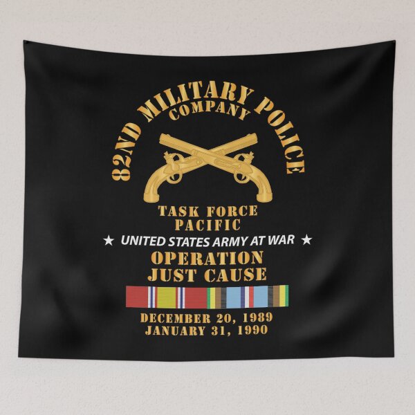 Item preview, Army - 82nd Military Police Company, Operation Just Cause,Task Force - Pacific w NDSM AFEM X 300 designed and sold by Military Insignia Products.