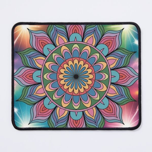 Item preview, vibrant spiritual mandala designed and sold by Lilashakti ⭐️ ⭐️ ⭐️ ⭐️ ⭐️.