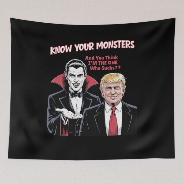 Item preview, Vampire vs. Trump: Know Your Monsters designed and sold by Snark Town Tees.