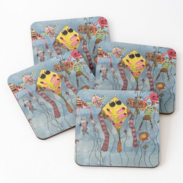 Item preview, Colorful Abstract Kite Fantasy Artwork Kids Art designed and sold by idtecss.
