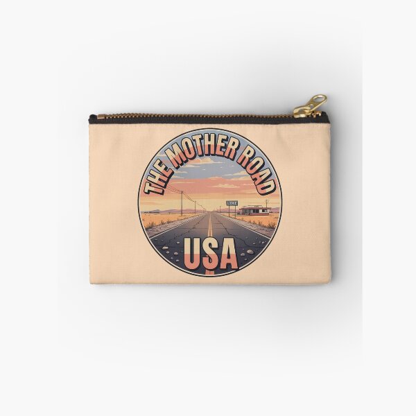 Artikelvorschau, Der Mother Road Retro Roadtrip Sticker entworfen und verkauft von Horizon Tales.