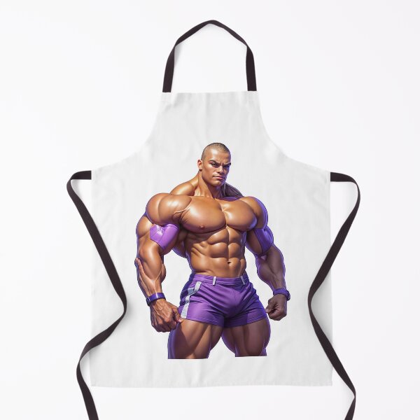 Item preview, Muscle Overdrive: Hyper-Stylized Strength Icon in Purple Powerwear designed and sold by ForeverPrintsOK.