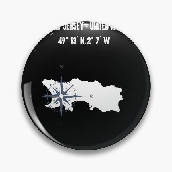 Item preview, Jersey Island Map Coordinates Compass designed and sold by sbachstroem.