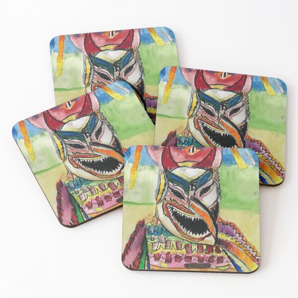 Item preview, Colorful Thai Ghost Mask Festival Kids Painting designed and sold by idtecss.