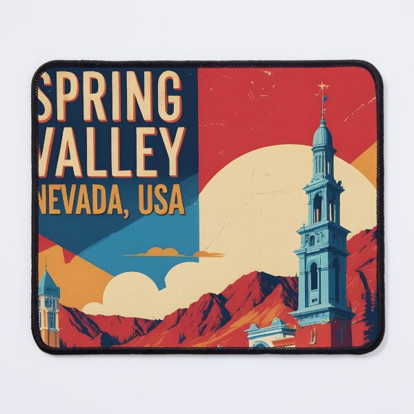 Item preview, Spring Valley Nevada 1950s USA Vintage Travel Tourism designed and sold by TravelersGems.