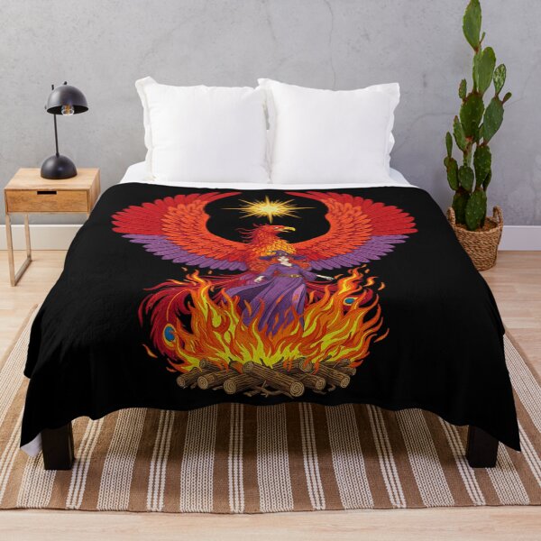 Item preview, Witch with Rising Phoenix Fantasy designed and sold by TeeARTHY.