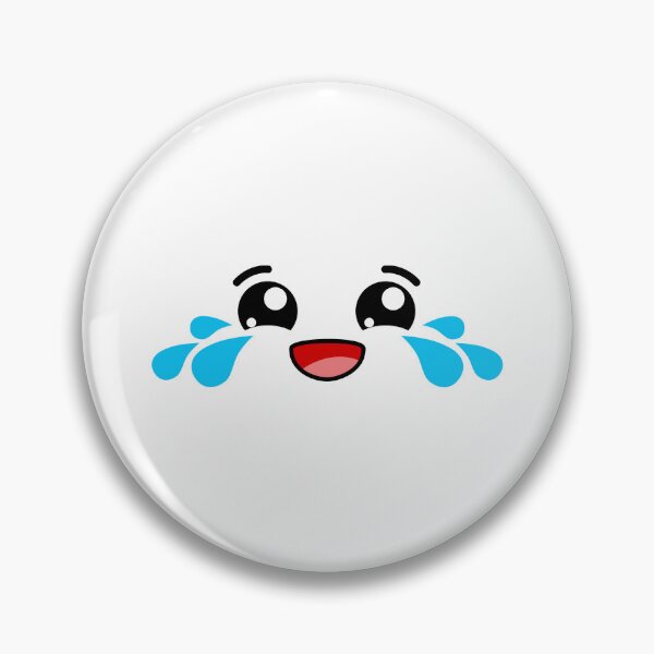 Item preview, Adorable kawaii crying of laughter face designed and sold by BlushyPrint.