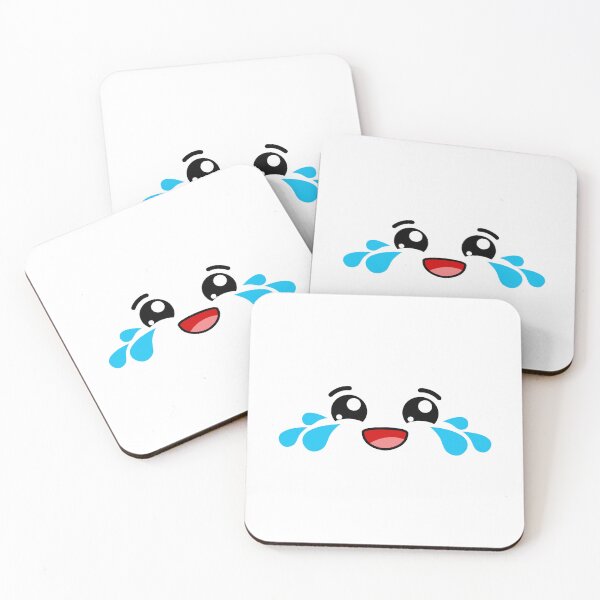Item preview, Adorable kawaii crying of laughter face designed and sold by BlushyPrint.