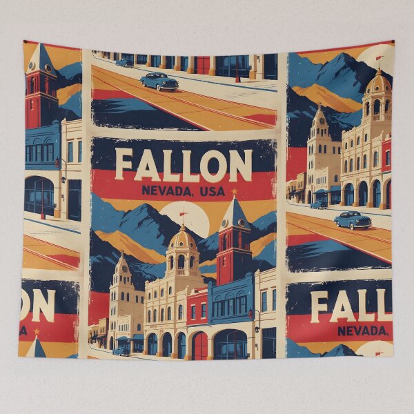 Item preview, Fallon Nevada 1950s USA Vintage Travel Tourism designed and sold by TravelersGems.