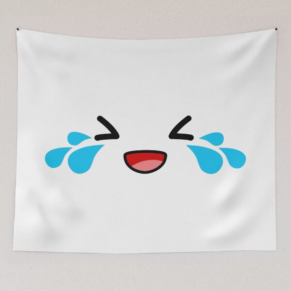 Item preview, Cute kawaii crying of laughter face designed and sold by BlushyPrint.