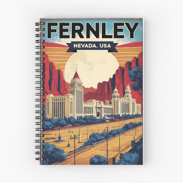 Item preview, Fernley Nevada 1950s USA Vintage Travel Tourism designed and sold by TravelersGems.