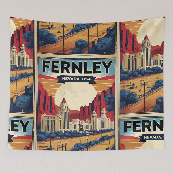 Item preview, Fernley Nevada 1950s USA Vintage Travel Tourism designed and sold by TravelersGems.