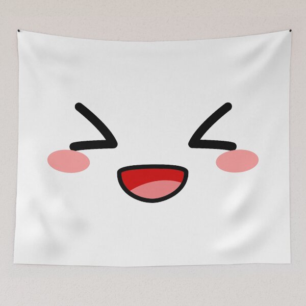 Item preview, Cute kawaii blushing excited face designed and sold by BlushyPrint.