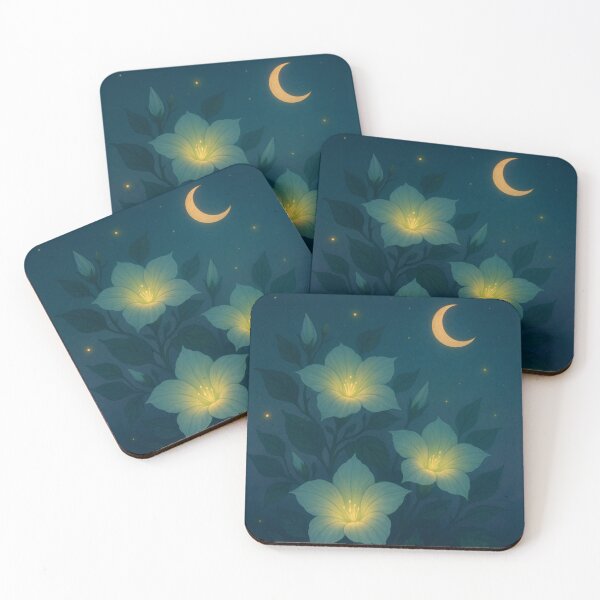 Item preview, Twilight Lilies Under the Crescent Moon designed and sold by Painted Moon by Luna Bee™.