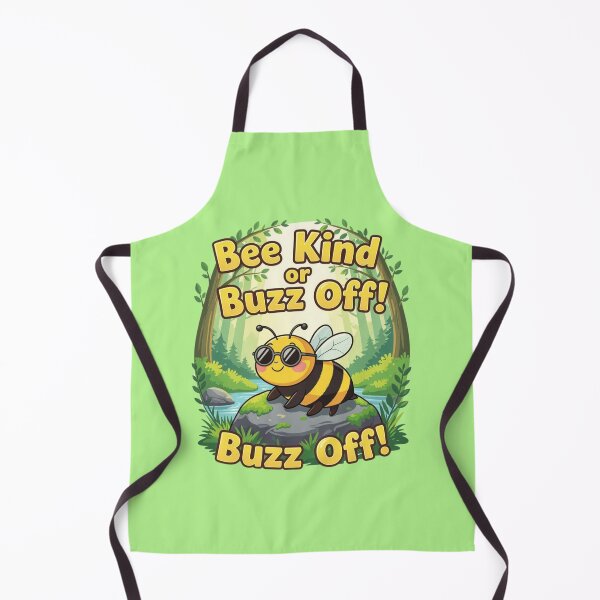 Item preview, Bee Kind or Buzz Off! - Cool forest bee designed and sold by BuzzyRush.