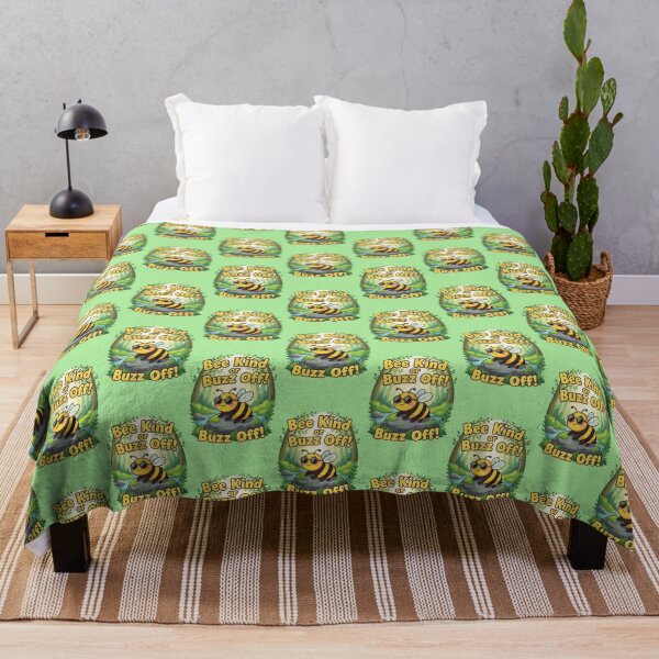 Item preview, Bee Kind or Buzz Off! - Cool forest bee designed and sold by BuzzyRush.