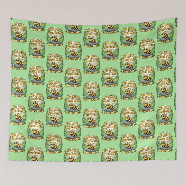 Item preview, Bee Kind or Buzz Off! - Cool forest bee designed and sold by BuzzyRush.