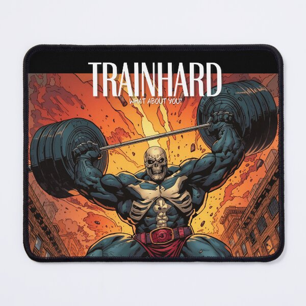 Item preview, Skullman Warrior Gym T-Shirt | Hardcore Fitness Graphic Tee | TrainHard Co. designed and sold by TrainHardCo.