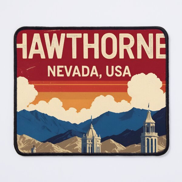 Item preview, Hawthorne Nevada 1950s USA Vintage Travel Tourism designed and sold by TravelersGems.