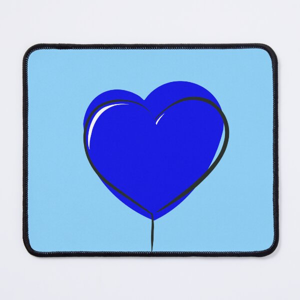 Item preview, Blue Heart Minimalist Art designed and sold by Sklines Art | Mrz Danelli.