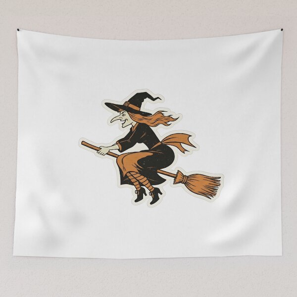 Item preview, Vintage Witch Halloween Sticker – Cute, Scary & Fun Spooky Decoration designed and sold by Dmayem.