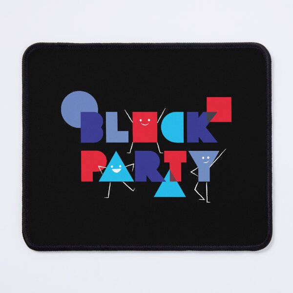 Item preview, Block Party (Black) designed and sold by Bubble Bean Studio.