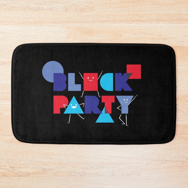 Item preview, Block Party (Black) designed and sold by Bubble Bean Studio.