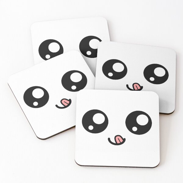 Item preview, Cute kawaii tongue out smiling face designed and sold by BlushyPrint.