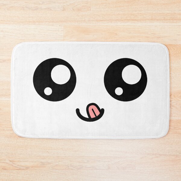 Item preview, Cute kawaii tongue out smiling face designed and sold by BlushyPrint.