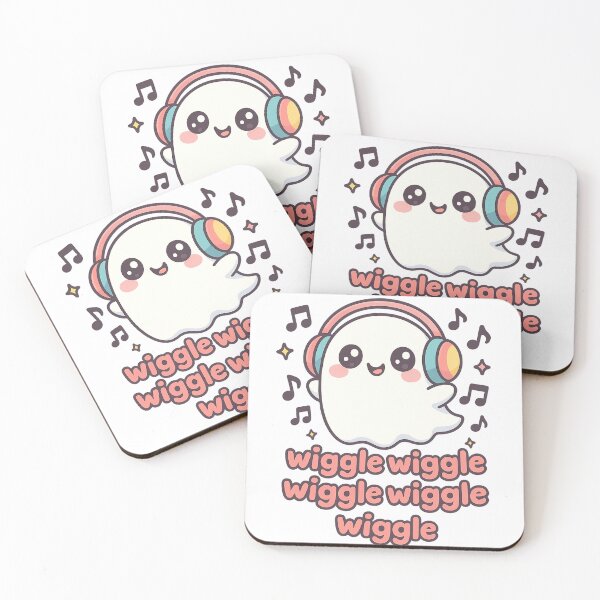 Item preview, Kawaii Ghost with Headphones designed and sold by The Sandy Design Store.