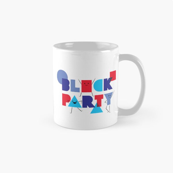 Aperçu de l'œuvre Block Party (Blanc) créée et vendue par Bubble Bean Studio.
