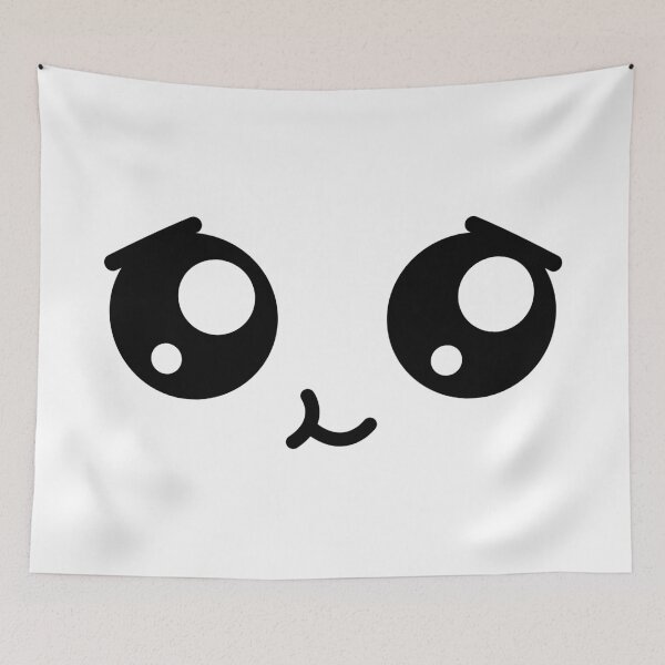 Item preview, Cute kawaii happy calmed face designed and sold by BlushyPrint.