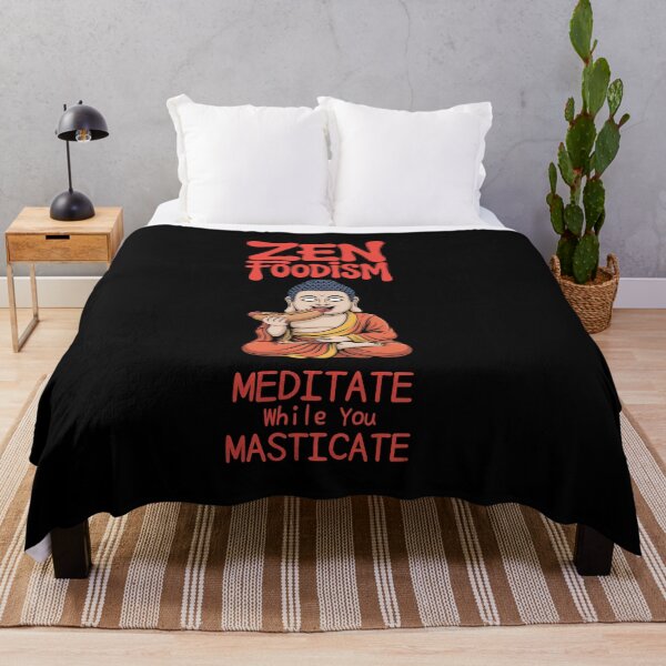 Item preview, Buddha Eating Hot Dog: Zen Foodism designed and sold by Snark Town Tees.