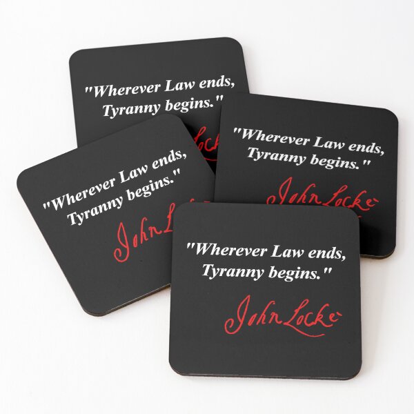 Item preview, Wherever Law ends, Tyranny begins - John Locke (red signature) designed and sold by Thelittlelord.