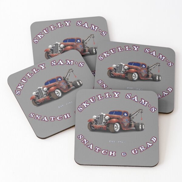 Item preview, SKULLY SAM'S SNATCH & GRAB TOWING SERVICE designed and sold by Pickle Wicked Designs.