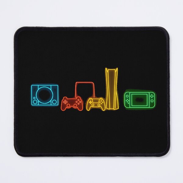 Item preview, Neon Game Consoles and Controllers Art (Minimal Chest Print) designed and sold by W-Rm.