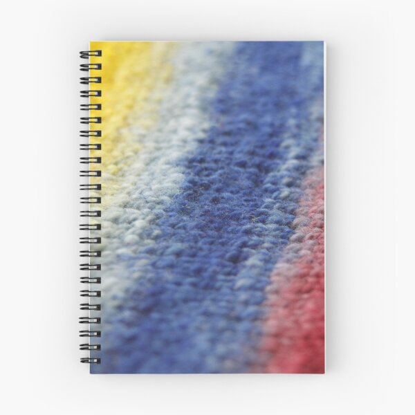 Item preview, Yellow, blue, red gradient knitting fabric designed and sold by joyloveyarn.