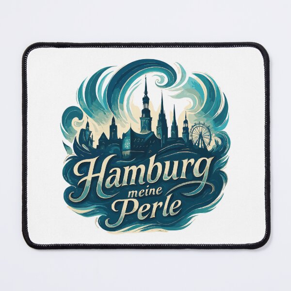 Item preview, Hamburg Pearl City Silhouette Gift designed and sold by Pineapple-Tree.