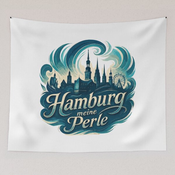 Item preview, Hamburg Pearl City Silhouette Gift designed and sold by Pineapple-Tree.